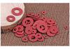 High-Temperature Red Bakelite Insulating Washer – Round Flat Shock-Absorbing Screw Fastener