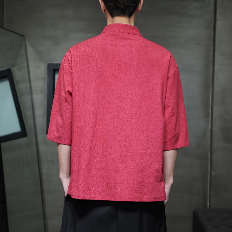 2024 Plus Size Men's Casual Chinese Style T-shirt
