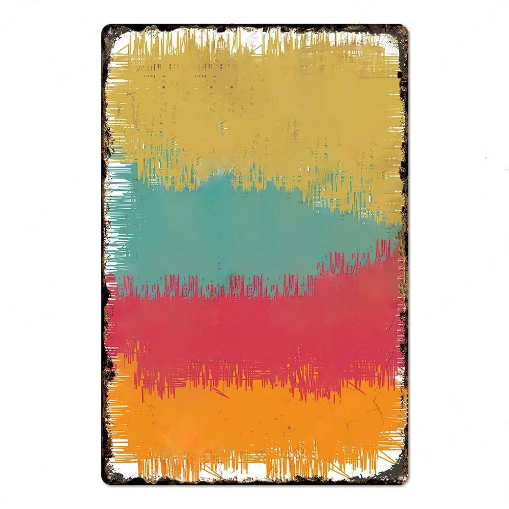 DIY Blank Base Plate Vintage Tin Signs Plaque Metal Wall Art Decor Plate for Home Bar Pub Coffee Shop