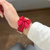 18/20/22mm Polka Dot Bow Nylon Watch Strap with Magnetic Clasp Replacement Band for Women Compatible with Huawei, Samsung Garmin Xiaomi Smart Watch