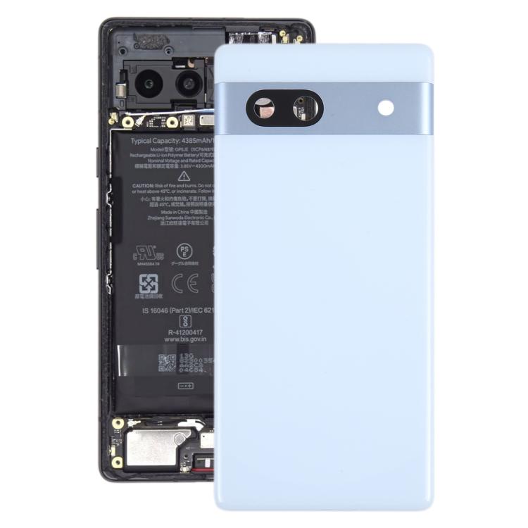 Оригинальная задняя крышка аккумулятора для Google Pixel 7A с крышкой объектива камеры синий