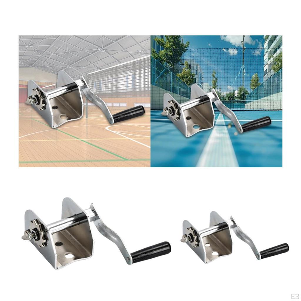 Ruční naviják pro venkovní sportovní síťovou sestavu a seřízení