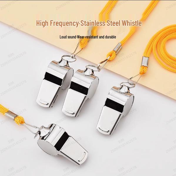 Edelstahl Hochfrequenzpfeife für Outdoor-Survival, Schiedsrichter, Sportlehrer und Basketballtraining