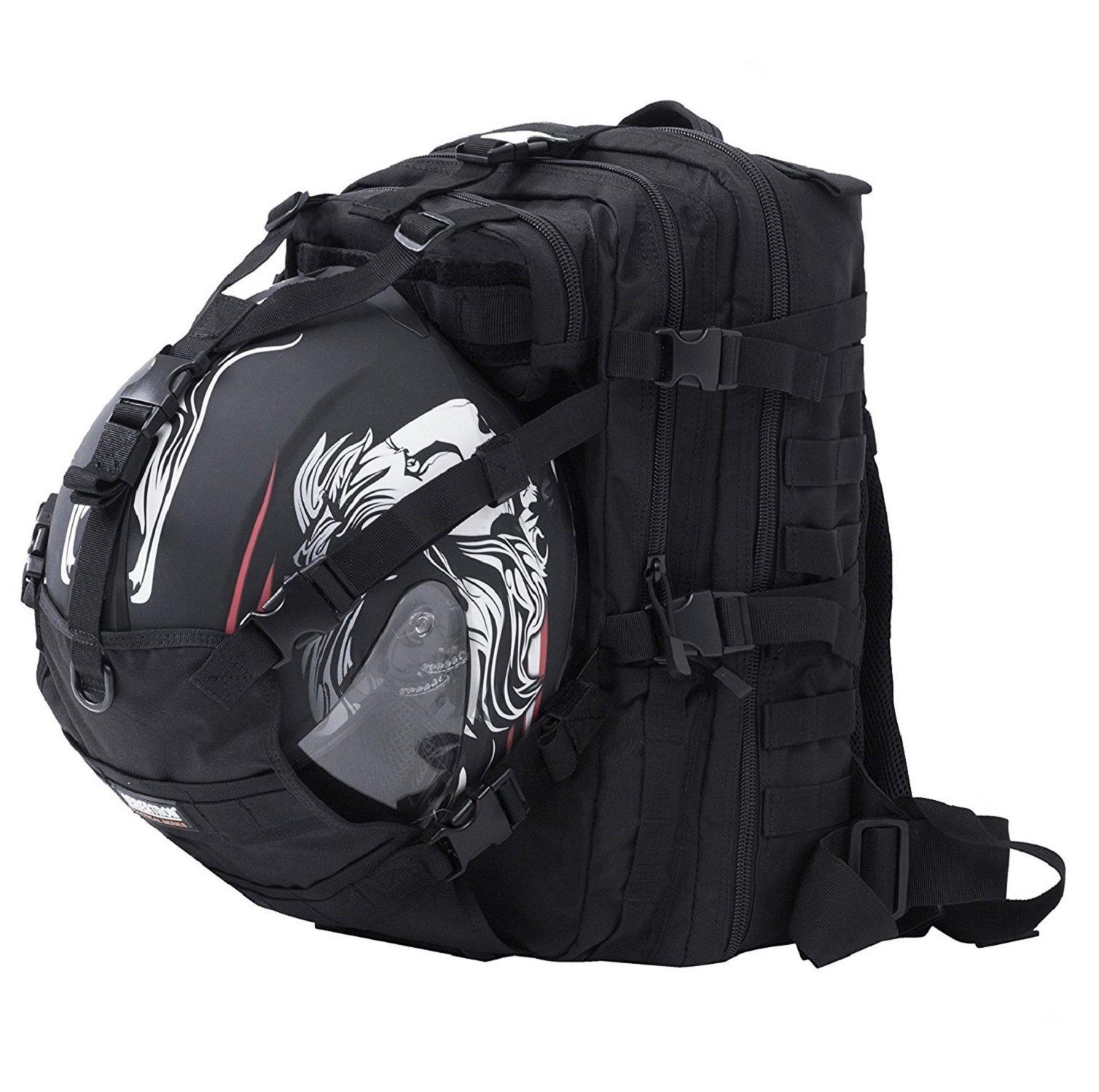 

Motorcycle Cycling Bag Full Face Half Helmet Backpack Bike Helmet Rucksack Basketball Football Waterproof Pack Black [CYBERTRON] чорний