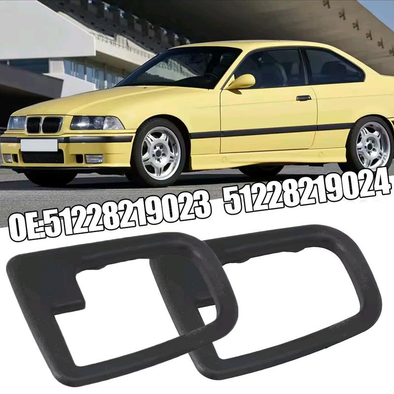 2x Car Door Pull Panel Cap Interior Handle Frame Trim Cover Auto Accessories for BMW E36 92-99 Z3 96-02 51228219023 51228219024
