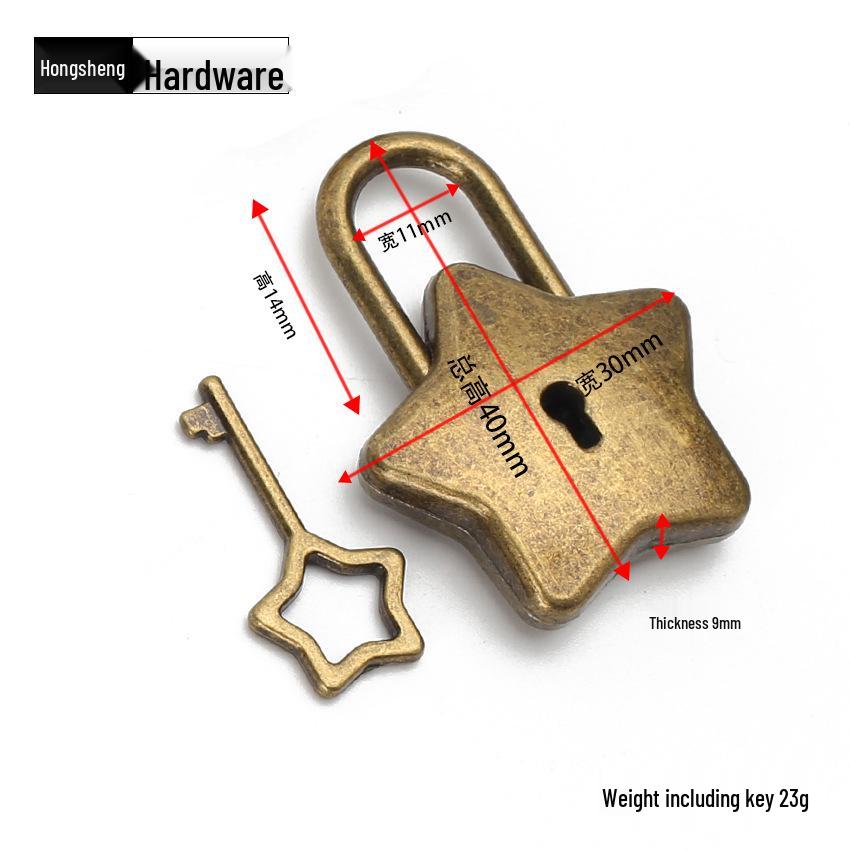 Alloy Star Lock for Drawers, Doors, Cabinets, Backpacks, and Luggage