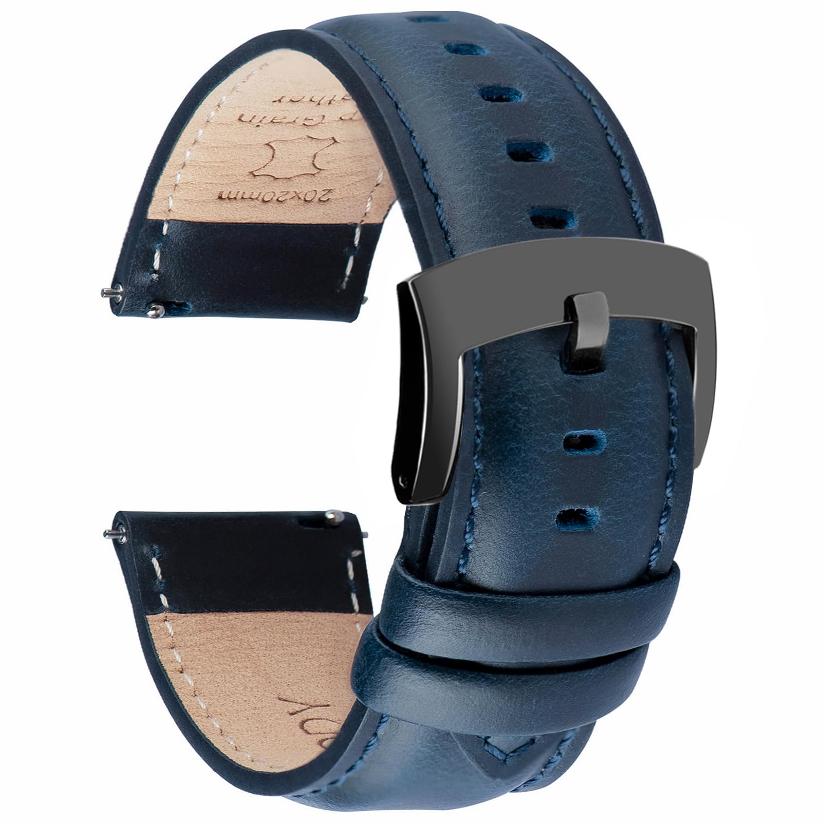 

[OTTOODY] Ремешок для часов Ремешок для часов 18 мм 19 мм 20 мм 21 мм 22 мм Сменный ремешок из натуральной кожи Ремешок для часов Быстросъемный, не требует инструментов Элегантный телячий