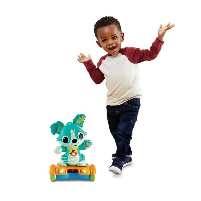 Vtech baby - titou, mon toutou hoverboard - chien malicieux à 3 roues - piles fournies - 12 à 36 mois
