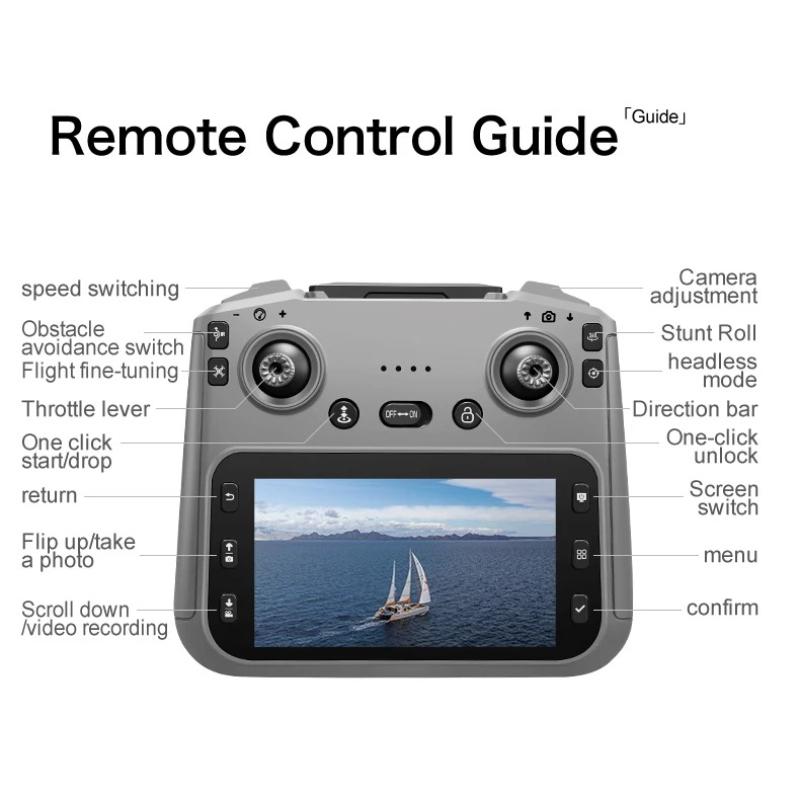 New Model GT50 PRO Drone Professional 8K HD Camera 5G Brushless Motor Aerial Photography Optical Flow with Screen RC Quadcopter