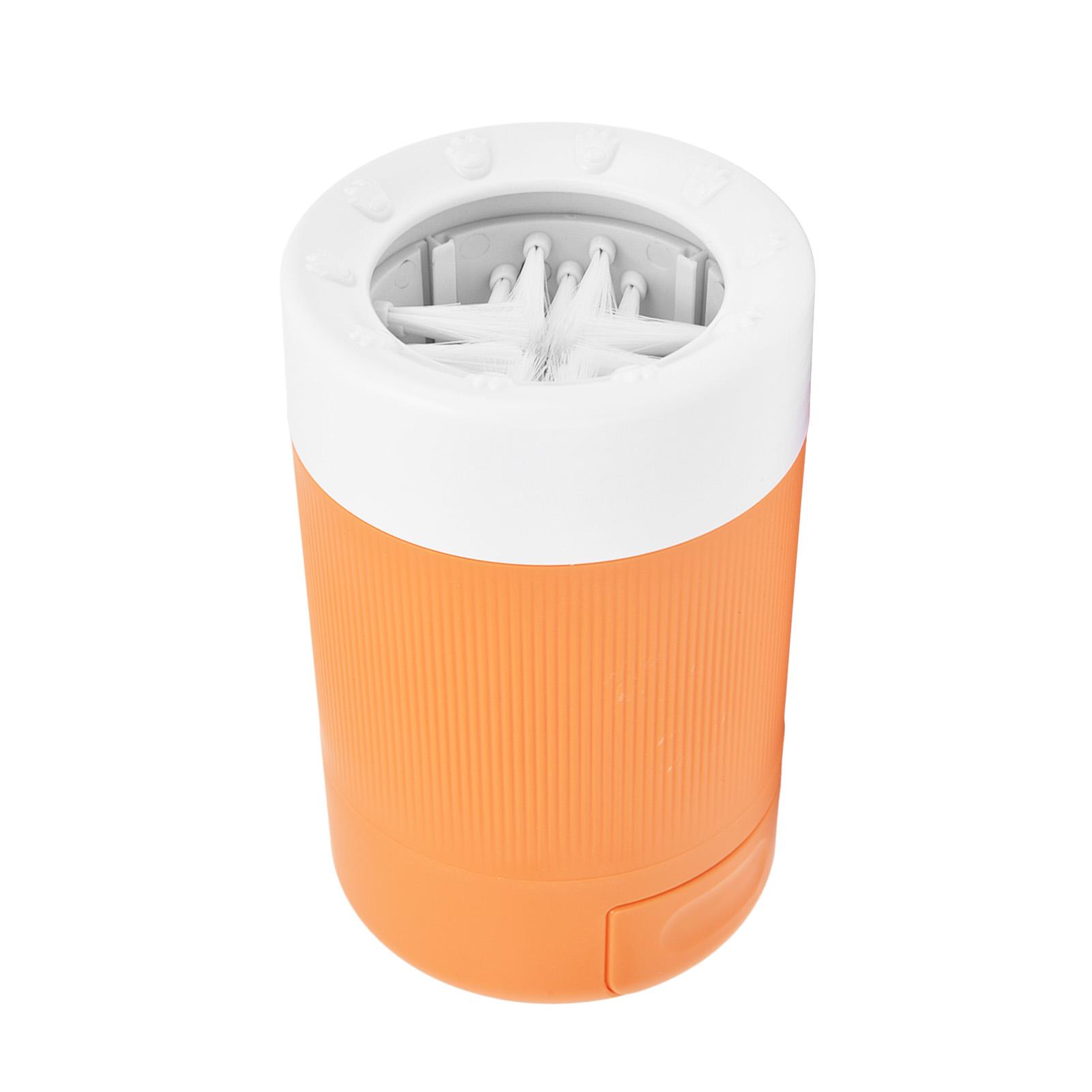 Портативная чашка для мытья лап собаки, легкий инструмент для чистки лап питомца для дома, оранжевый оранжевый