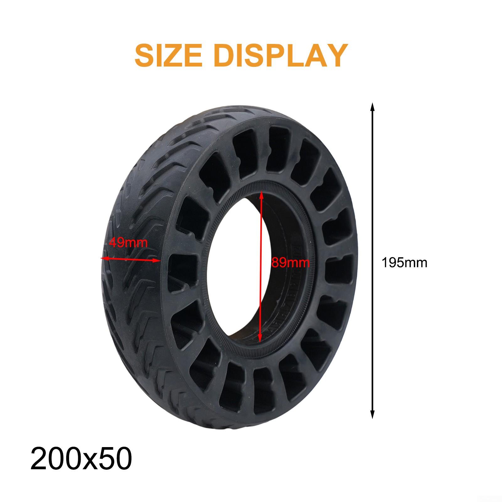 

Для сотовой твердой шины для электрического скутера 8 дюймов 200x50, более безопасное вождение Front wheel