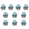 10Pcs Decorative Embroidered Design Cloth Stickers Vivid Pattern Embroidered Patches Iron On Patches For Shoes