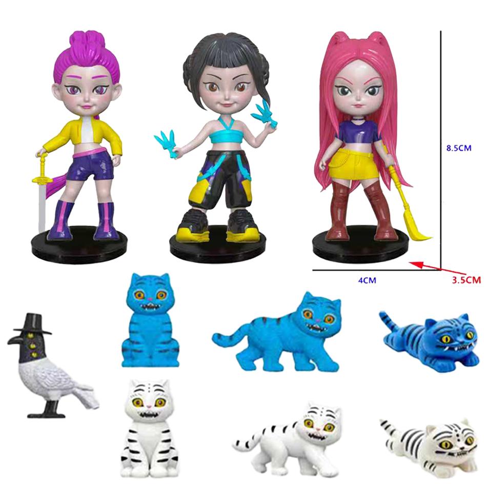 Anime Kpop Demon Hunters Figure Model Toy Cartoon Gaming Peripherals Desk Decoration Collection Figures Model Toy Christmas Gift