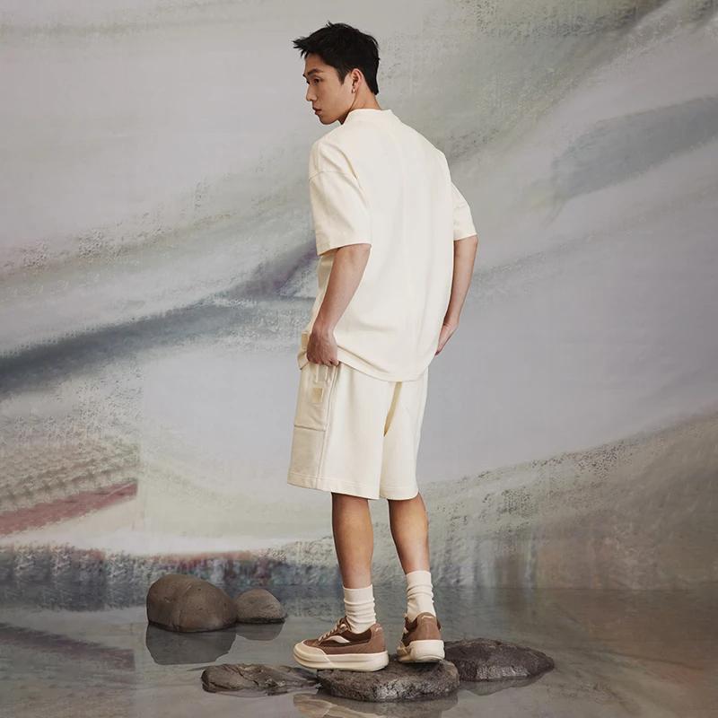 Li Ning x CHENGLONG,LIANMINGKUAN Polo Shirt Men's Papyrus White APLU029-2