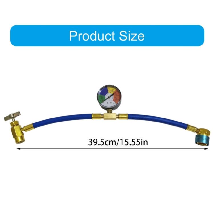 Car Air Conditioning R134A Refrigerants Recharge Hose with Pressure Gauge 100PSI Measuring Kit Car Accessories