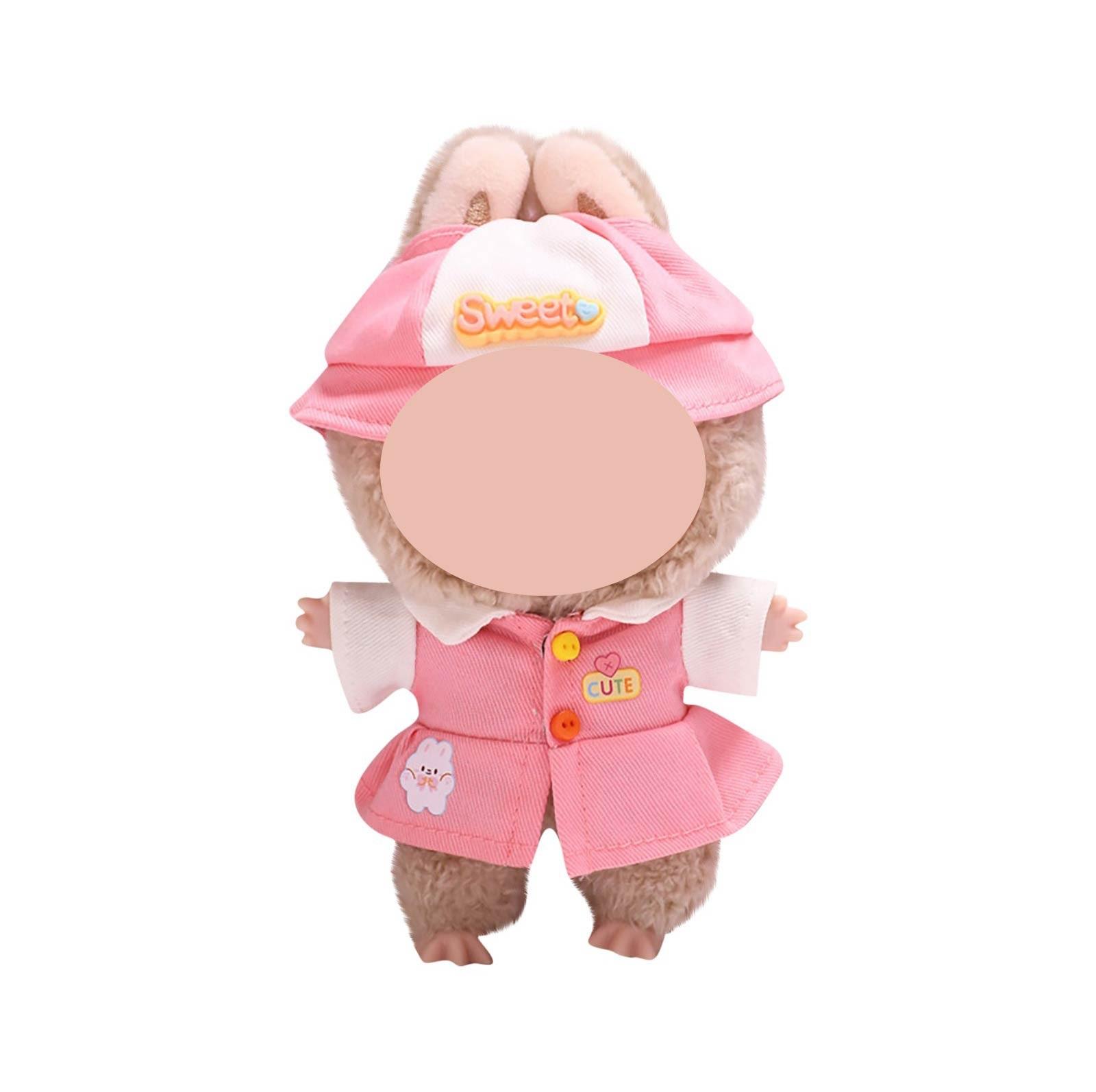 

Забавная одежда для кукол, плюшевые игрушки в стиле аниме и милые аксессуары,милые куклы одежда One Size розовый