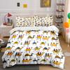 Colorful Camel Desert Patterns Bedding Duvet Cover Set  (1*Duvet Cover 2*Pillowcases, Without Duvet Insert)