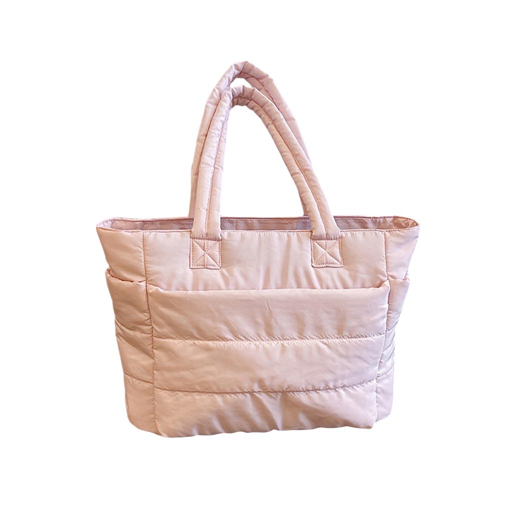 Lunchtasche Damen Klein Isolierte Tragetasche mit Lunchfach Gesteppte Leichte Puffige Tragetasche für Arbeit, Reise, Outdoor