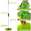 2Pcs 62" Car Cleaning Brush Mop Kit 180° Rotating Adjustable Scratch-Free Microfibre Car Wash Mop with Replaceable Sponge Head