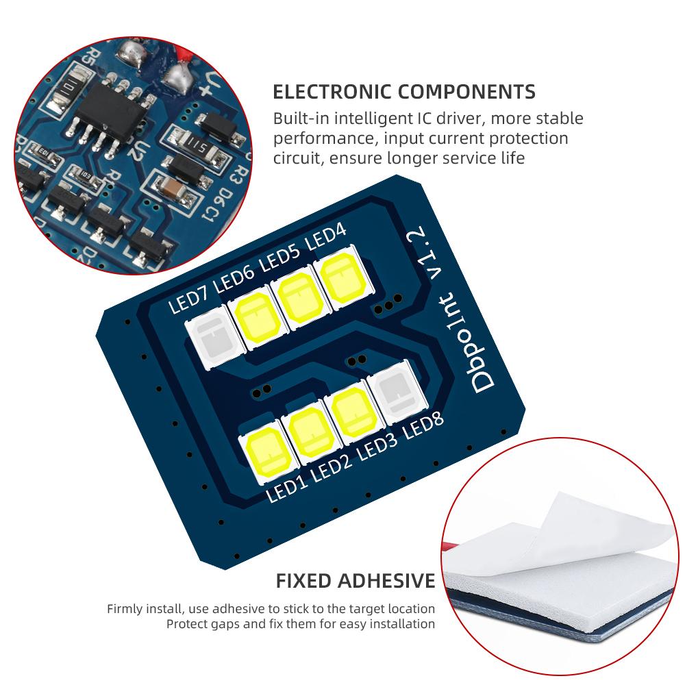 1x Festoon LED Reading Light 8SMD Blue White with T10 BA9s C5W Socket Car Wedge Interior Dome Auto Width License Plate Lamp 12V