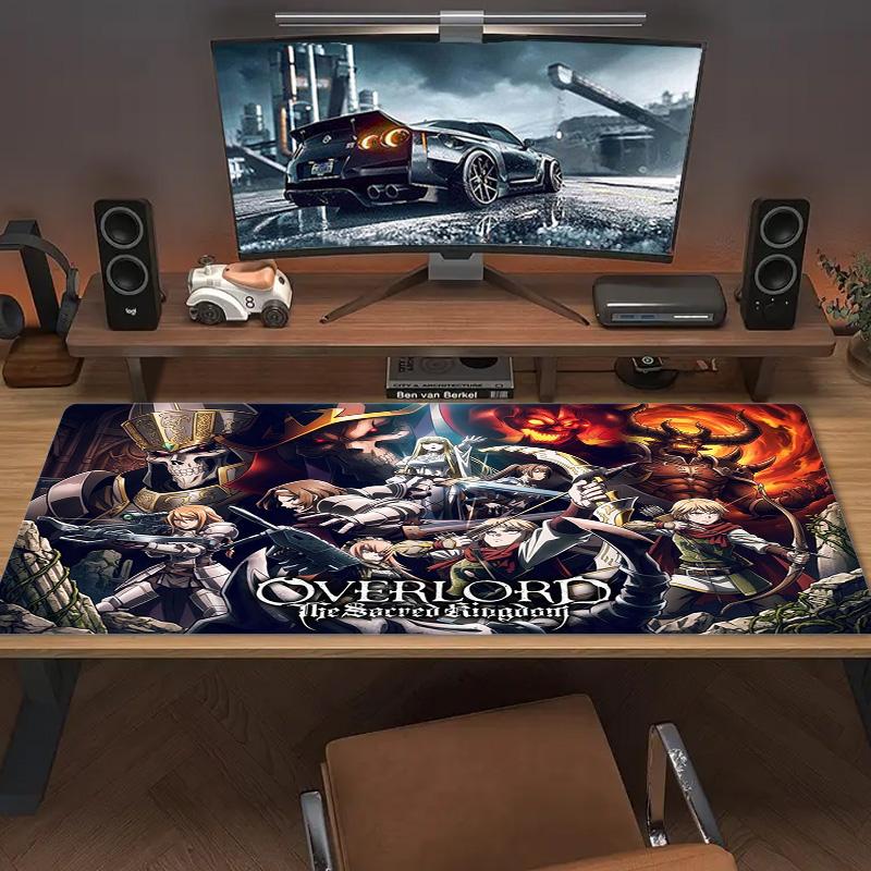 Anime Overlord Color Mouse Pad Large Gaming Table Cushion Non-slip Laptop Tablet Big Mousepad XXL Mat Mini PC Playmat With Lock Edge
