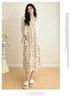 2026 Summer Maternity Ice Silk Knit Cardigan & Camisole Dress Set