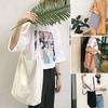 J Mori Washed Cotton and Linen Thin Shoulder Strap Single Shoulder Handbag Cloth Bag Simple Literary Mori Women's Bag