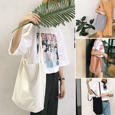 J Mori gewaschene Baumwolle und Leinen dünner Schultergurt Einzel-Schulter-Handtasche Stofftasche einfache literarische Mori Damen-Tasche
