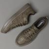 Trendy Men's Genuine Leather Casual Shoes Khaki Color Thick Soled Oxford Shoes Outdoor Men's Sports Shoes Non Slip Free Delivery