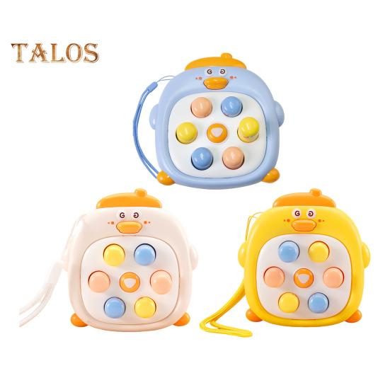 Kinder schlagen Maulwurf Spielzeug Cartoon Ente Druckknopf Handheld Spiel Maschine tragbare Reise Kleinkinder Jungen Mädchen pädagogische Presse Maulwurf Spiel