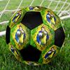 Ballon de Football Neymar Taille 5 Coloré Cousu à la Machine PVC Prêt pour la Compétition Durable Haut Rebond