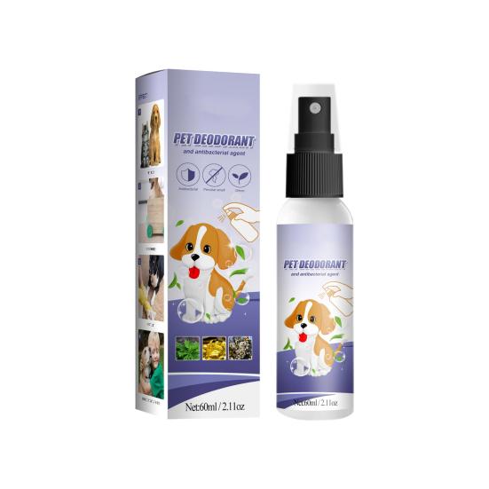 60ML Pet Deodorant Spray Efficient Long Lasting Effect Quick Remove Pet Odor
