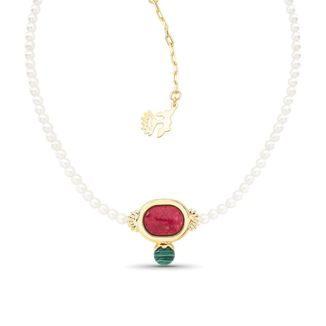 Overseas Elegant Pearl Necklace Niche Exquisite Design Gentle Temperament Commuter Versatile Jewelry Copper
