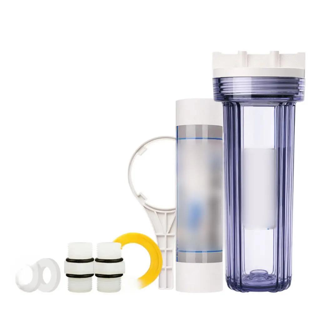 

10-inch Leak-Proof Water Filter Bottle For Gardens And Sand And Gravels Systems With PP Cotton Pre-Filter Three-way connector