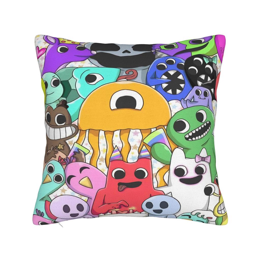 Home Decor Garten of Banban Horror Game Pillowcase Accessories  Pillow Covers Zipper Multi Size
