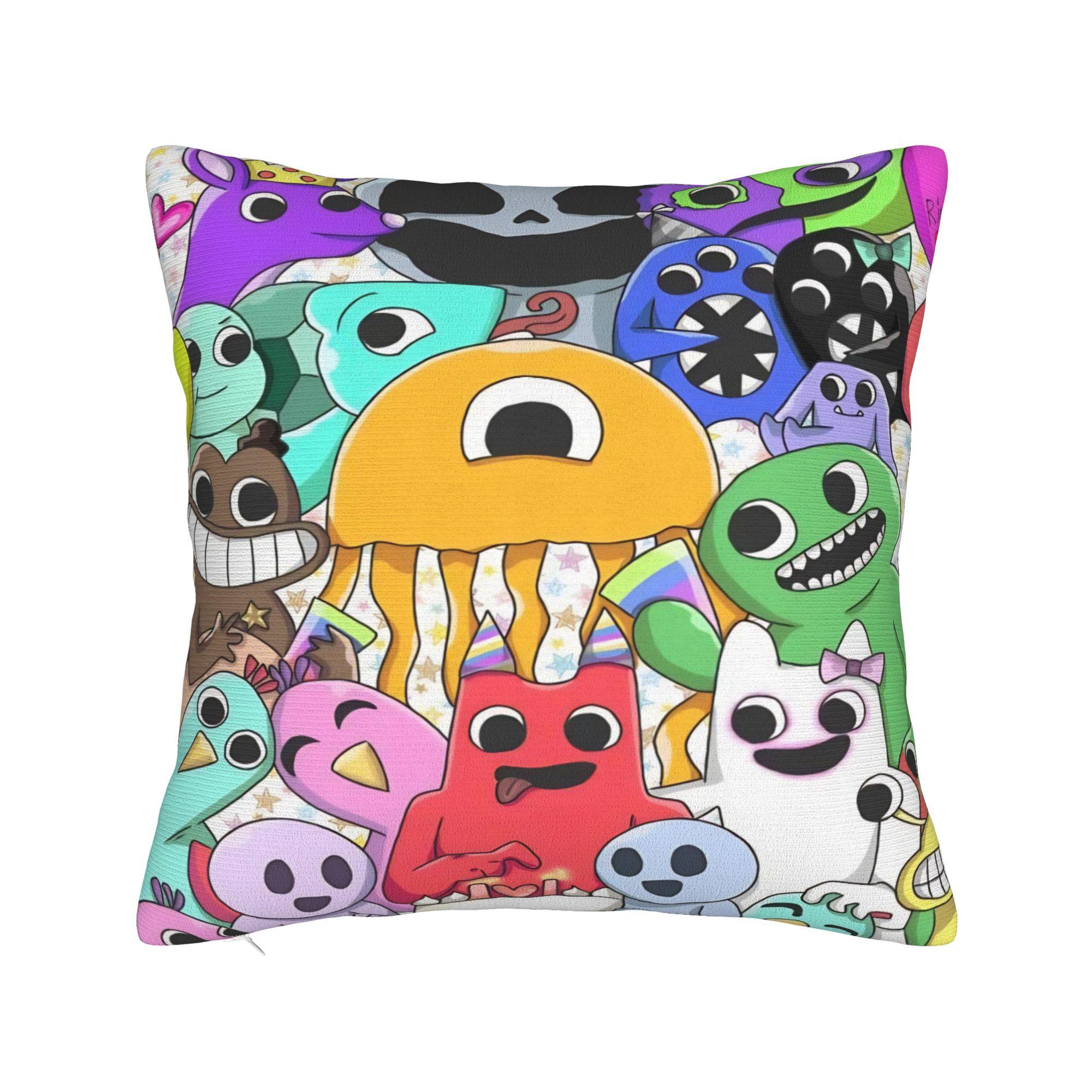 

Home Decor Garten of Banban Horror Game Pillowcase Accessories Pillow Covers Zipper Multi Size 12x12in 30X30cm