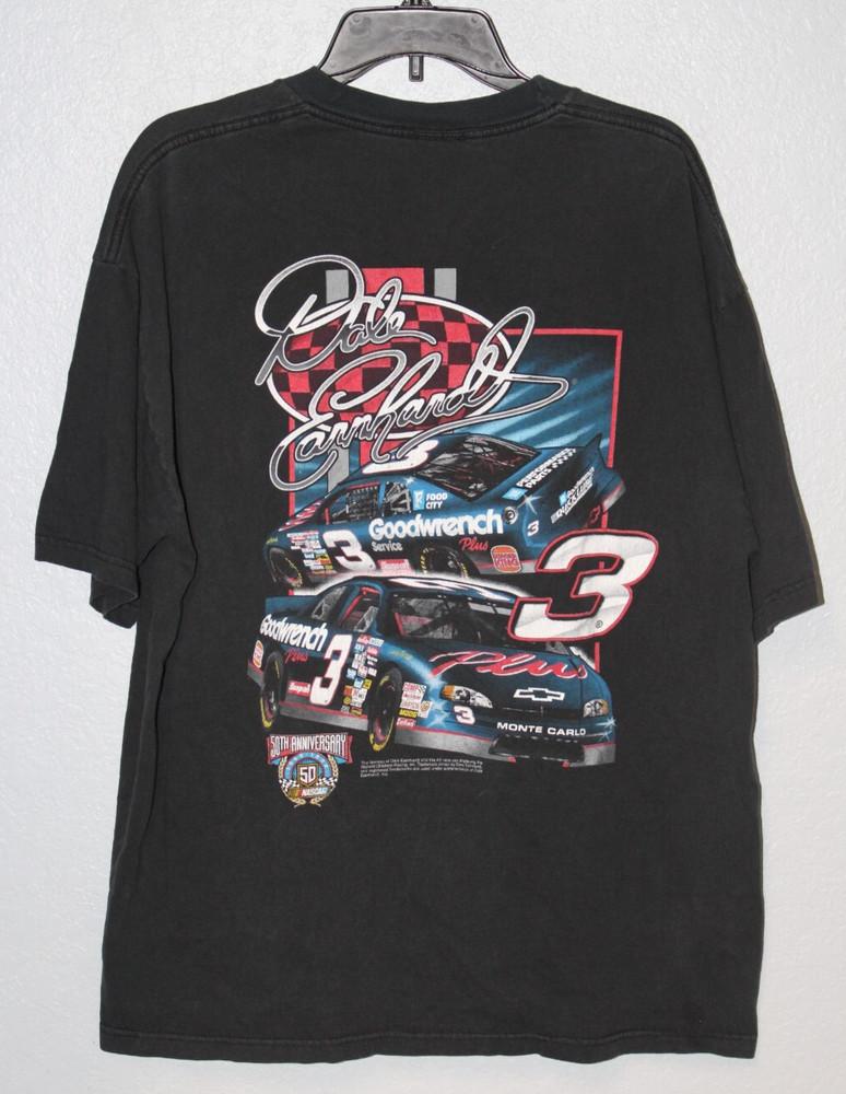 Vintage 90s Racing Style Tee 50th Anniversary Graphic Black Unisex Unisex T-Shirt