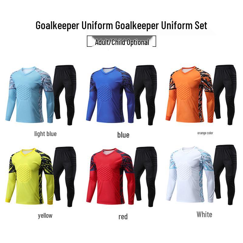 Men's and Women's Long Sleeve Protective Goalkeeper Jersey - Training and Match Uniform