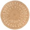 VidaXL Design Rug Braided Jute 210 Cm Round 343591