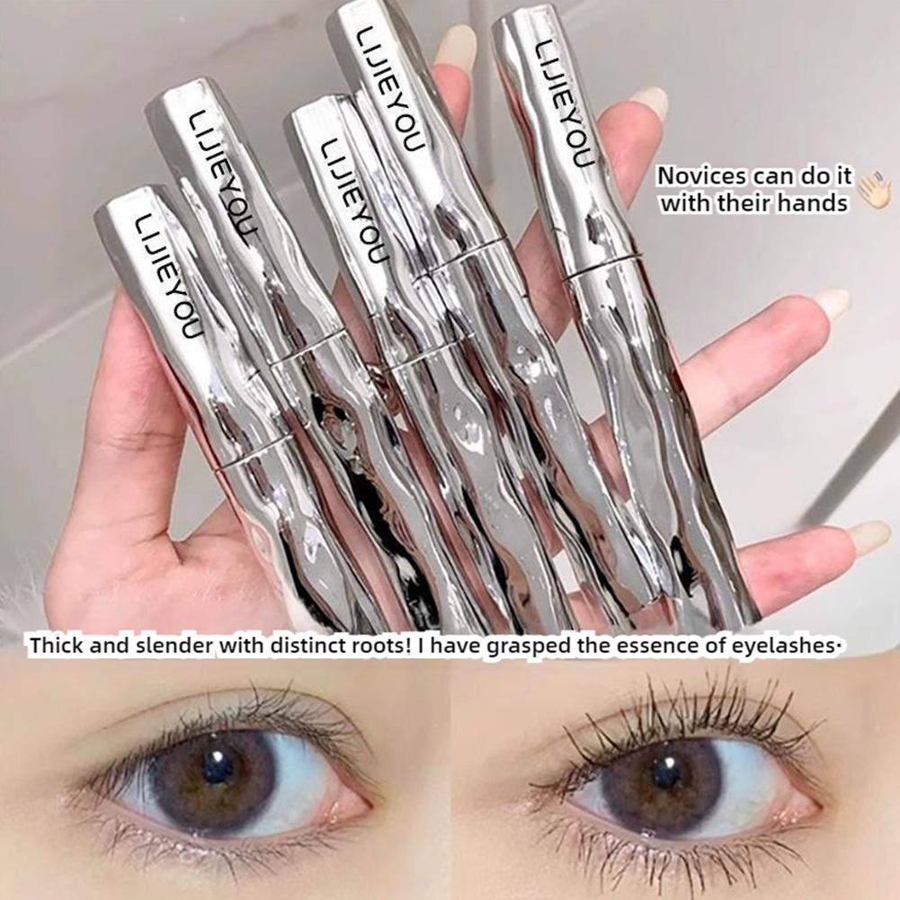 Steel Tube Mascara Primer Waterproof Fast Drying Long Non-smudged Curling Mascara A8U9