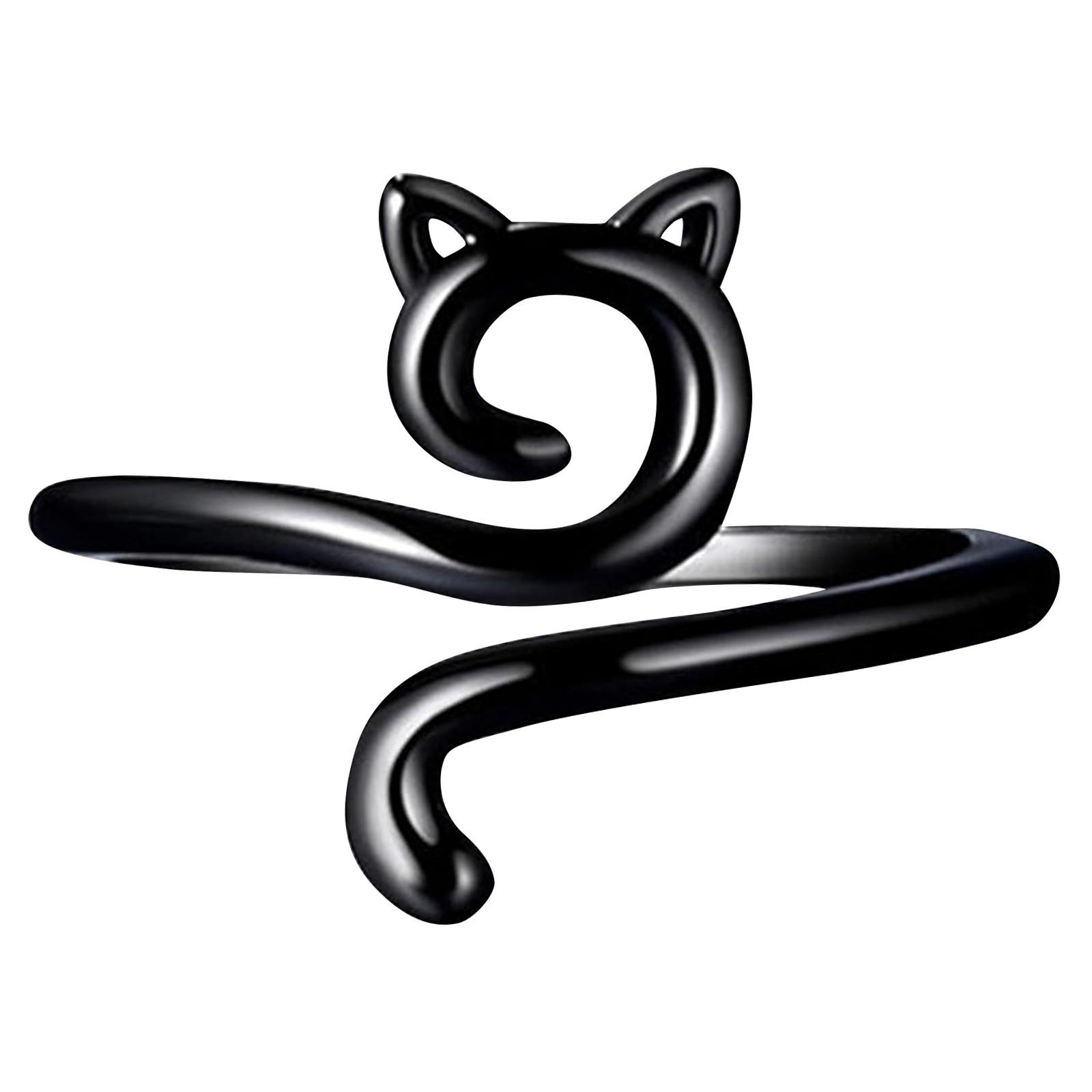 

Кольцо из пряжи с кошачьими ушками, вязанное крючком кольцо, регулируемый размер, для начинающих, вязание крючком, подарок, регулятор натяжения, инструмент, кольцо на палец One Size