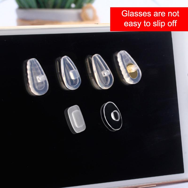 1Set Silicone Anti Slip Support Nose Pads Eyeglass Nose Pad With Micro Screws Screwdriver Ear Grip Glasses Accessories Kit