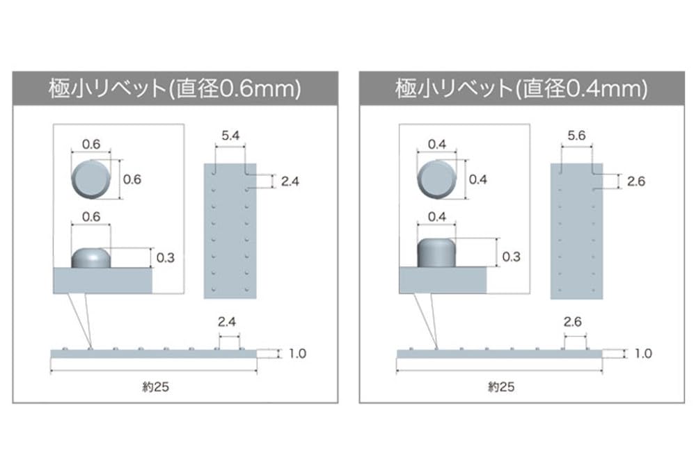 Kotobukiya Modeling Support Goods Plastic Unit Rivet III Plastic Model Parts P143R M.S.G Non-Scale