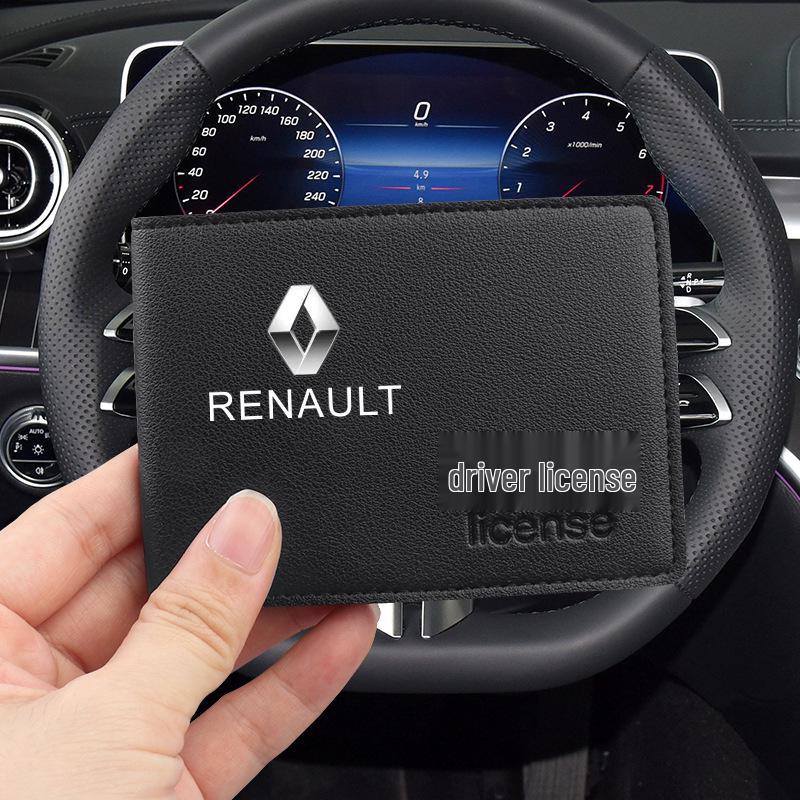 Renault E-Nol Espace Koleos Kadjar Kaptur Leder Kennzeichen- & Fahrzeugdokumentenmappe