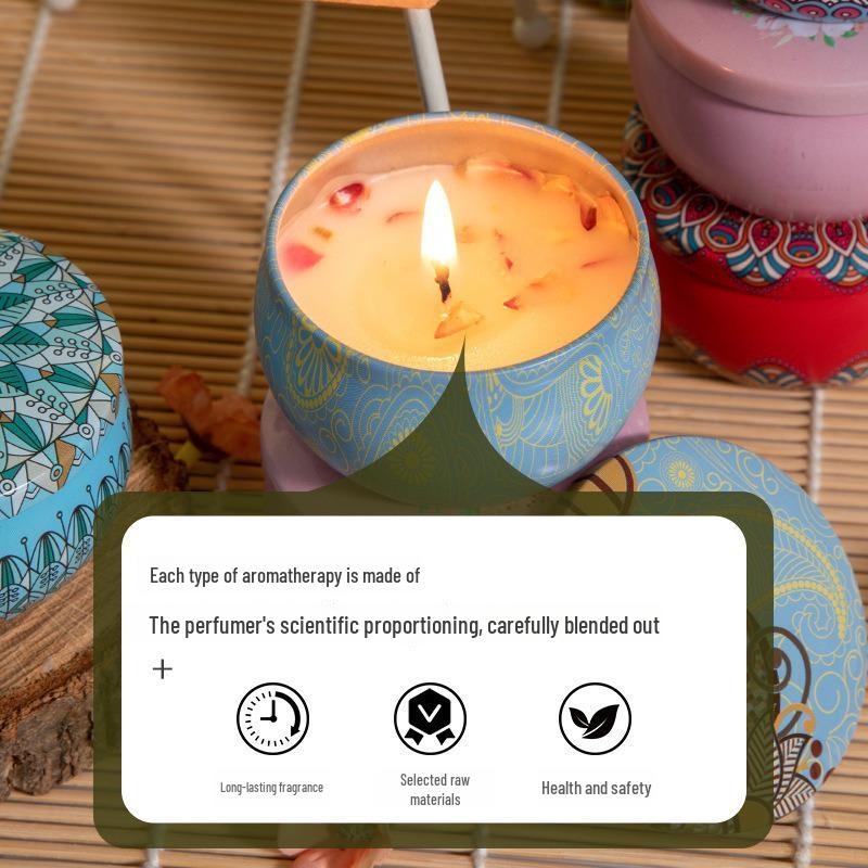 Chinese Aromatherapy Candle: Bedroom Fragrance & Festive Gift