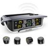 Tire Pressure Monitoring System - TPMS, Solar Charger and USB Charger, 4 Tire Sensors