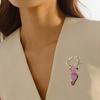 Fashionable Oversized Deer Head Exaggerated Pink Elk High-end Accessories Brooch