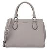 Mk Marilyn Silver Metallic Finish Adjustable Detachable Shoulder Strap Tote Bag Medium Women Tote Bag Pearl-Gray 35F5S6AS2L-0035