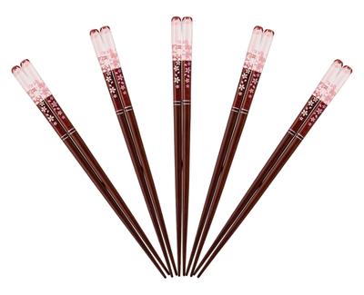 Chopsticks Set of Acrylic Resin and Natural Dishwasher Perfect for Great for Home Bulk Made In J-kitchens 5, Wood, Safe, Guests, Hospitality, Use,