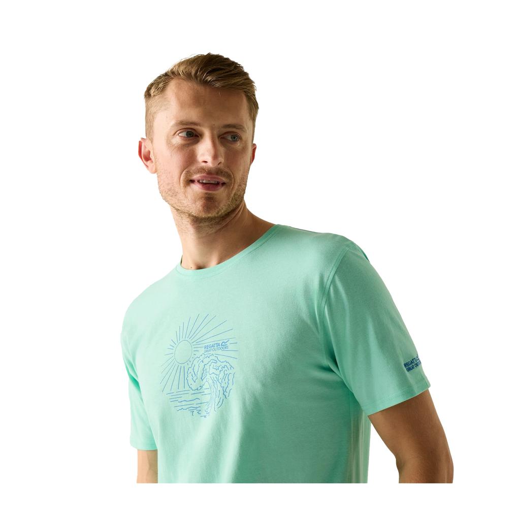 Regatta Mens Cline IX Sea Wave T-Shirt